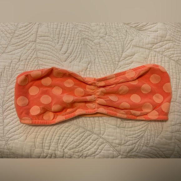 Victoria’s Secret VS PINK Strapless Bandeau Bralette Orange L NWT - Picture 3 of 4